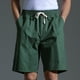 thumbnail image 1 of pstuiky Pantalones cortos casuales para hombre, Pantalones cortos casuales de algodón con cordón y cintura elástica para hombre Pantalones cortos para correr para hombre, 1 of 8