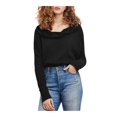 thumbnail image 1 of Suéter Térmico Free People de Cuello ancho para mujer negro mediano, 1 of 2