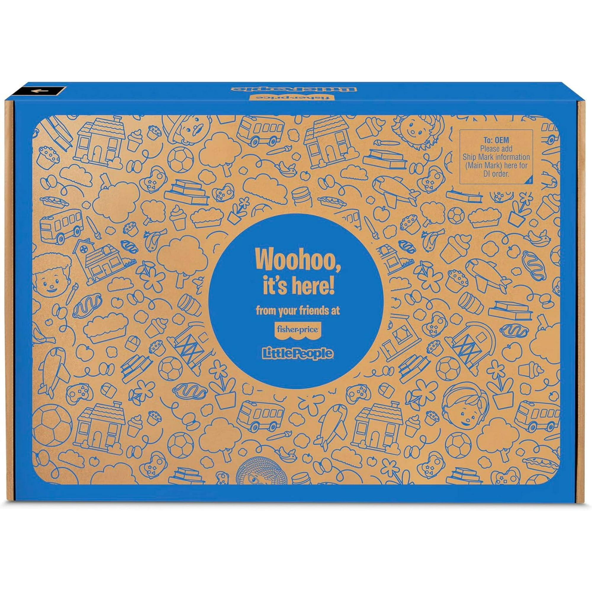 Fisher-Price Little People Toddler Gift Set Play House & School Bus Set with 8 Figures, 3 Vehicles, Musical Toys & Interactive Play Pieces