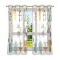 thumbnail image 6 of Yayeee Window Curtains Light Filtering 63"x52" Grommet Panel Pair Home Living Room Decor, Cute Animal, 6 of 7