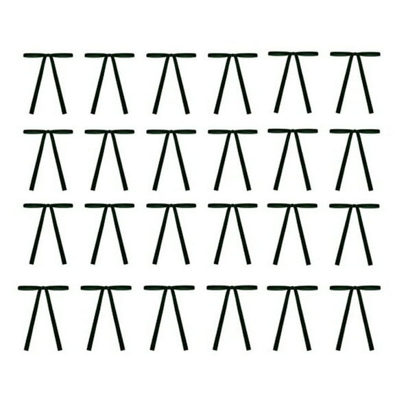 CASAFUN 24 Pcs Burgundy Velvet Christmas Tree Bows Door Garland Decor Vintage Wreath Bow