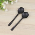 thumbnail image 5 of HONITANO Turtle Shape Black Plastic Spoons For Tableware 100Pack 5.6x1.6x0.1In, 5 of 10
