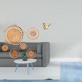 thumbnail image 2 of Pájaros De Ratán Dorados Tejidos, Arte De Pared, Estatua De Animal única, Decoración Moderna Para El Hogar, Escultura Decorativa Para Dormitorio, Pasillo, Sala De Estar, 2 of 8