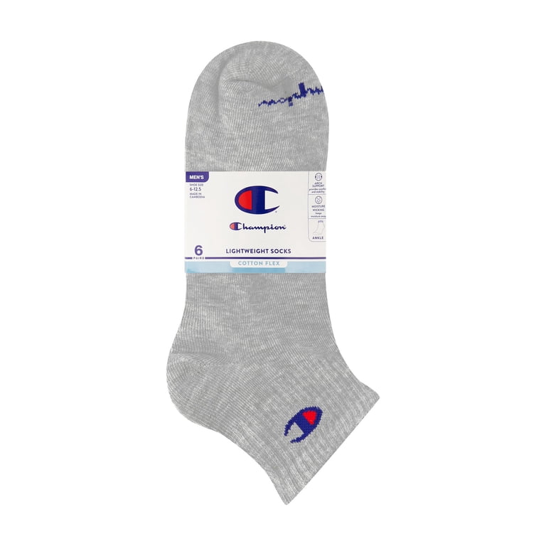 Champion Men's Lightweight Ankle Socks, 6-Pack photo 2