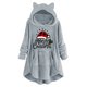thumbnail image 1 of Abrigo de Invierno de Navidad Para Mujer Tops de Felpa Botones de Impresión Casual Abrigo de Felpa Con Capucha de Manga Larga Odeerbi ODB193293, 1 of 5