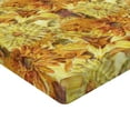 thumbnail image 4 of Ambesonne Flower Fitted Sheet, Lily Aster and Gerbera Fall, King Size, Cinnamon Mustard and Amber, 4 of 5