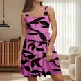 thumbnail image 2 of WILLBEST Vestidos Primavera Verano 2025 Vestido De Mujer 2025 Con Cuello Redondo, Sin Mangas, Estampado De Patchwork, Holgado Y Con Vuelo, 2 of 4