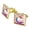 Gold, variant on Save the Unicorns Rainbow Funny Humor Square Cufflink Set - Silver or Gold