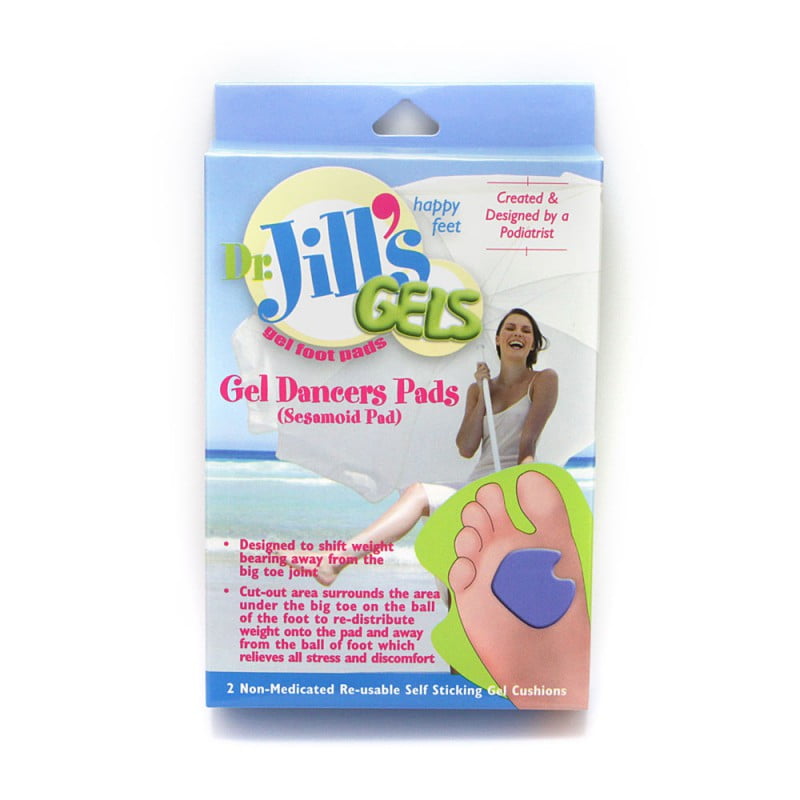 Dr. Jill's Gels Gel Dancer's Pad Sesamoid Pad, Left Foot, Box of 2 - 1049-LT