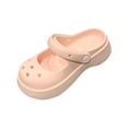 thumbnail image 5 of Clog Slipper Lightweight Quick Drying Med Heels Closed Toe Non Slip Slippers for Pink 39 to 40, 5 of 8