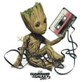 thumbnail image 2 of Men's Marvel Groot Tape Portrait  Baseball Graphic Tee White/Black Small, 2 of 4