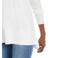 thumbnail image 3 of MAISON JULES $19 Womens New White V Neck Long Sleeve Casual Sweater L B+B, 3 of 3
