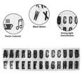 thumbnail image 4 of 312Pcs Cinematic Lightbox Replacement Letters & Numbers Signs Black 65.4X35mm(LED Light Box is NOT Included!!) (Black), 4 of 7