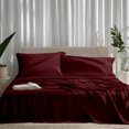 thumbnail image 1 of ViscoLogic EGYPTIAN COMFORT Silky Smooth Lightweight Bed Sheet Set - Brushed Micro - Deep Pocket - 4 Piece Set (Burgundy, Queen), 1 of 7