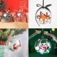 thumbnail image 4 of Paquete de 20 bolas de plástico transparente rellenables para adornos navideños de 3,15''/80 mm para fiestas de Navidad, bodas, fiestas y el hogar, 4 of 5