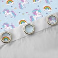 thumbnail image 4 of Erosebridal Cute Rainbow Unicorn Black Out Curtains,3D Cartoon Magic Animal Print Curtains Pack of 2 (42x63 Each) For Kids Girls, 4 of 7