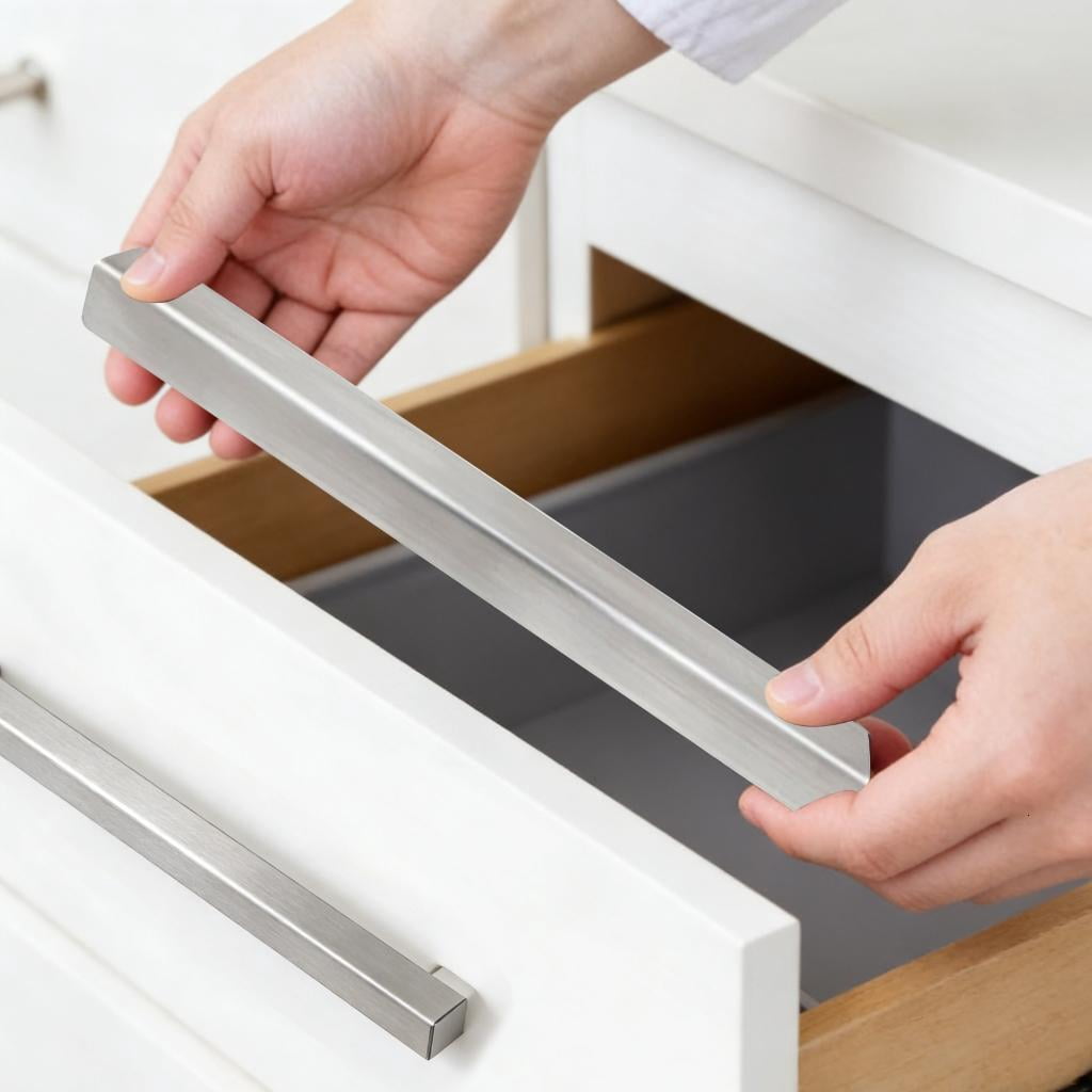 Ywmsfl Steel Cabinet Guards Erosion Resistant Drawer Edges Covers with Adhesive Simple Installation for Modern Kitchens