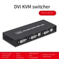 thumbnail image 3 of Conmutador KVM DVI 2 en 1 4K Dos Computadoras Teclado USB Compartido Ratón Monitor de Impresión Pantalla de Conmutación Multifunción, 3 of 5