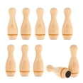 thumbnail image 5 of Kokiya 10 Pieces board Bowling Pin Portable Montessori Hardwood Fun Bowling Game, 5 of 9