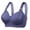 Dark Blue, variant on Azrian Full Figure Womens Plus Size Bras,Women's Plus Size Bra,Casual Lace Front Button Shaping Cup Shoulder Strap Underwire Bra Plus Size Extra-Elastic Wirefree