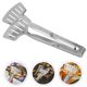 thumbnail image 2 of Pinzas de espátula 2 en 1 con agarre y giro, pinzas de cocina de acero inoxidable, pinza para barbacoa, pinza para pan, pinza para filetes fritos, volteador de pescado y filetes de res, aleta plateada, 2 of 7