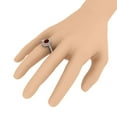 thumbnail image 6 of 1 1/4 Carat Oval Shape Ruby and Round Diamond Engagement Ring in 10K Rose Gold (Ring Size 8), 6 of 7