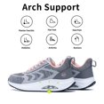 thumbnail image 2 of Zapatos para caminar Gyeice Air Arch Support para mujer, color gris y rosa 10.5, 2 of 6