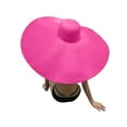 thumbnail image 5 of Women's Large Sun Hat Beach Anti UV Sun Cap Wide Brim Casual Summer Outdoor Wear, 5 of 8