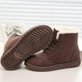 thumbnail image 5 of nsendm Female Shoes Adult Warm Fashion Boots Women Booties Heel Womens Boots Fahsion Boots Womens Boots Wide Width Boots for Women Brown 6.5, 5 of 7