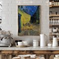 thumbnail image 2 of Caf&eacute; Terrace At Night Framed Art Modern Wall Decor, 2 of 15