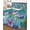 Turquoise, variant on Quilts Queen Size Bedding Set, Hello Spring Reversible Summer Quilt 3 Pieces, Pastoral Purple Bottle Floral Rustic Burlap Lightweight Bedspreads Coverlets with 2 Pillow Shams for All Seasons