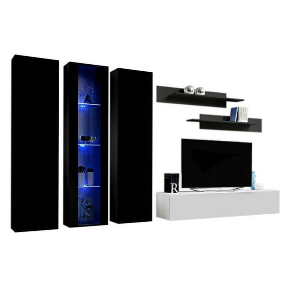 Fly C 30TV Wall Mounted Floating Modern Entertainment Center