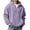 AB701 Light Purple, variant on Bainana Mens Half Zip Hoodies Long Sleeve Fashion Hoody Solid Color Hooded Shirts Party Wear Fall Outfit Size L