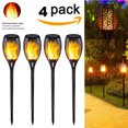 thumbnail image 1 of Bewildely 96 Leds impermeable parpadeante llama Solar antorcha luz jardín césped decoración lámpara Led al aire libre Solar lámpara paisaje luz Iluminación navideña 1 Stück Bewildely HA0037-01B, 1 of 6