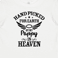 thumbnail image 4 of Inktastic Handpicked for Earth by My Pappy in Heaven with Angel Wings Boys or Girls Baby T-Shirt, 4 of 5