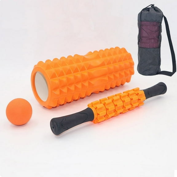 Foam roller for muscle relaxation, yoga bar, exercise roller, roller for legs, Langya massage set