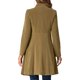 thumbnail image 3 of Abrigo de terciopelo A-Line para mujer INSPIRE CHIC, de doble botonadura, con cuello alto, abrigo de invierno de longitud media, talla S, color caqui, 3 of 6
