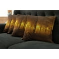 thumbnail image 2 of Ambesonne Fall Throw Pillow Cover 4 Pack, Foggy Evening in the Park, 24", Marigold Caramel, 2 of 6