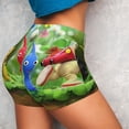 thumbnail image 4 of Lsque Pikmin Pattern High Waisted Biker Shorts for Women-Tummy Control Fitness Athletic Workout Running Yoga Gym Shorts,Moisture-Wicking-Large, 4 of 9