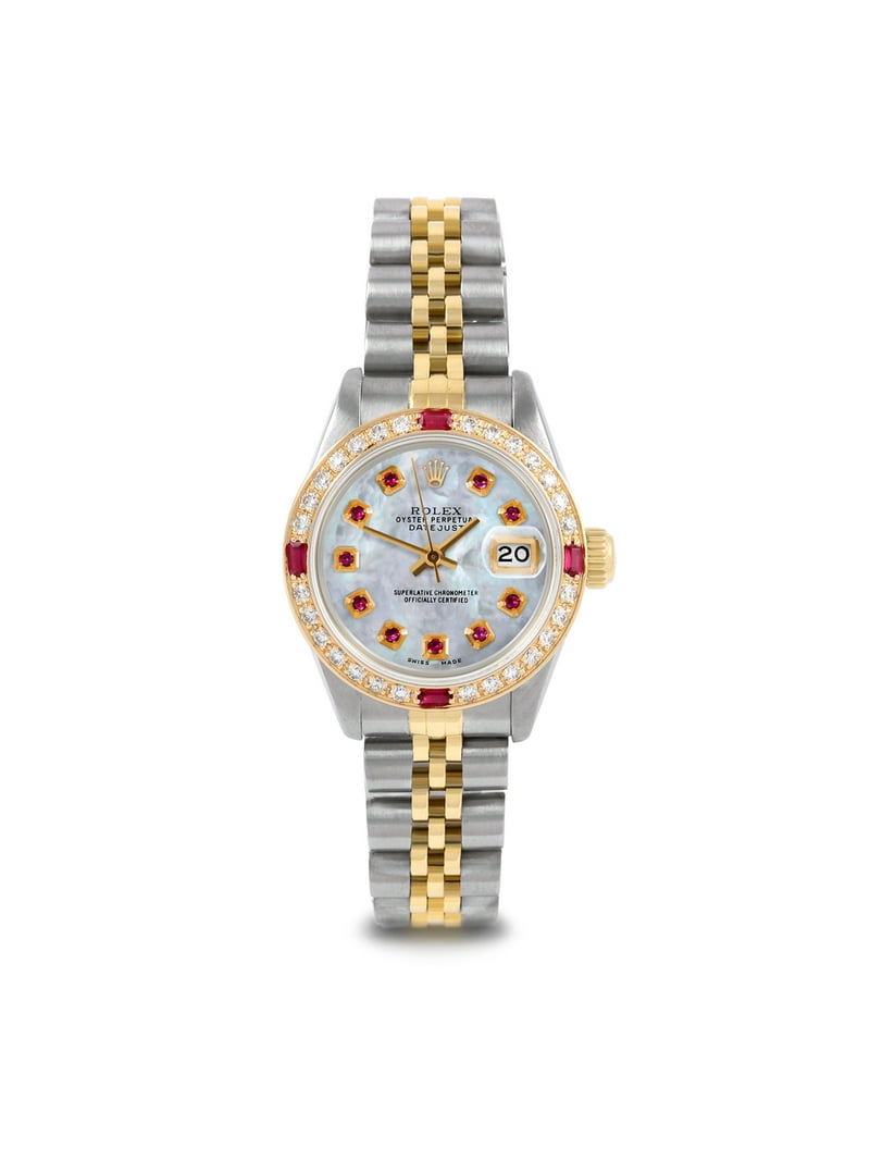 Pre Owned Rolex Datejust 6917 w/ Mother of Pearl Other Dial 26mm Ladies Watch (Certified Authentic Warranty Included) - Walmart.com