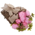 thumbnail image 6 of GOOHOCHY  Artificial Flower Hanging Basket with Flowers Fake for outside Pink, 6 of 8