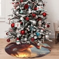 thumbnail image 5 of Lsque Ferocious Dragon Fury Print Christmas Tree Skirt, Tree Skirt with Ties or Velcro, Perfect for Holiday Decorations, Halloween, and New Year-30", 5 of 7
