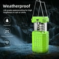 thumbnail image 3 of Electric LED Camping Lantern for Emergency, 3000 Large Capacity Solar Hand Crank Flashlight with 8H Play Time, Collapsible Survival Light, USB Charger for Cellphone, Must-Have Light for Power Outage, 3 of 7