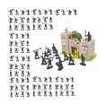thumbnail image 3 of Figura de acción caballero castillo medieval Strade Fareast Limited 1/72 juguete miniatura gris, 3 of 8