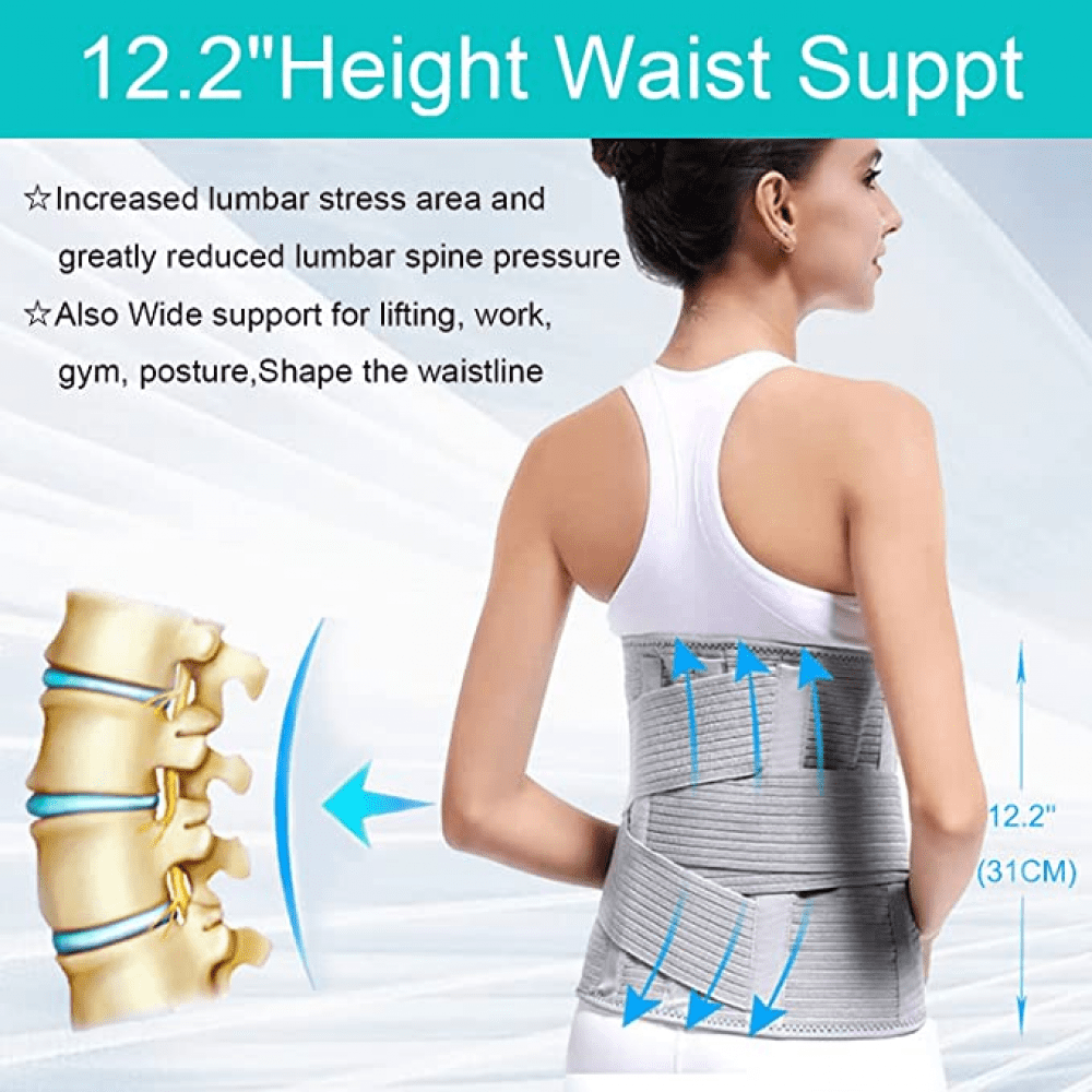 Back Support Lumbar Support Belt for Women Men Adjustable Waist Trainer Belt for entire Back Pain Relief Keeps Your Spine Straight and Safe XL Walmart