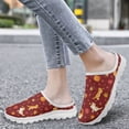thumbnail image 4 of POLERO Cute Cats Maple Leaf Mules Shoes Women's Backless Walking Sneakers Mesh Breathable Slip-on Loafers Open Back Close Toe Slippers Thanksgiving Holiday Footwear, 4 of 7
