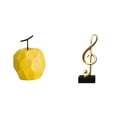 thumbnail image 1 of Figura de arte Escultura de fruta de Adorno decorativo Estatua de fruta Escultura de nota musical de resina Hecha a mano Moderna Adecuada pa, 1 of 8