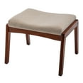 thumbnail image 6 of Convenience Concepts Designs4Comfort Natalie Accent Ottoman Stool, Sandy Beige Fabric/Espresso, 6 of 7