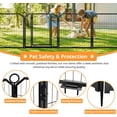 thumbnail image 4 of Professional 8 - Panel Foldable Metal Dog Playpen, 24 - Inch Height, Stainless Steel, Portable Pet Fence with Secure Lock, Modular Indoor/Outdoor Exercise Pen, 4 of 5