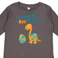 thumbnail image 4 of Inktastic I'm Gonna Be a Big Brother Dino Boys Long Sleeve Toddler T-Shirt, 4 of 5